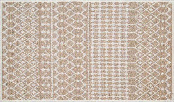 Rug Area Rugs Cotton Handwoven for Livingroom Bedroom Washable RagRug Non-Slip Farmhouse Kitchen RunnerRug Carpet Indoor Area Runner Mat for Hallway, Entryway|Beige